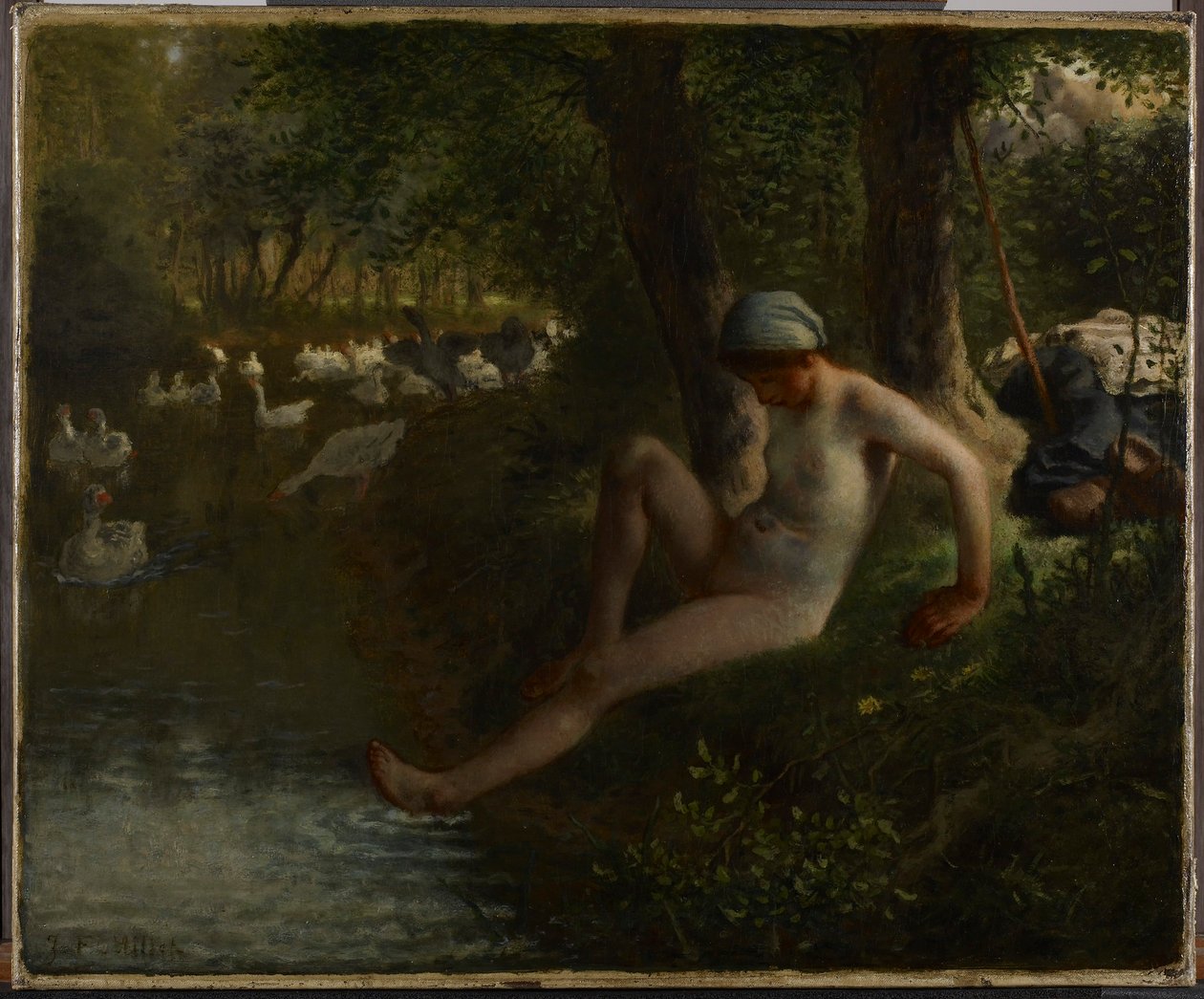Gåsflickan av Jean-Francois Millet