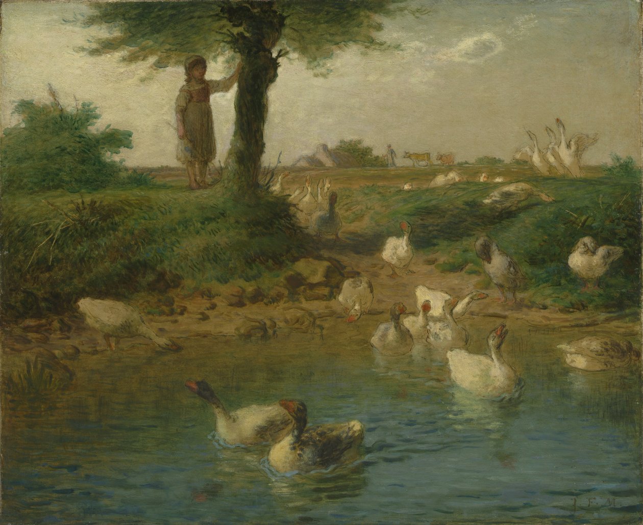 Gåsflickan av Jean-Francois Millet