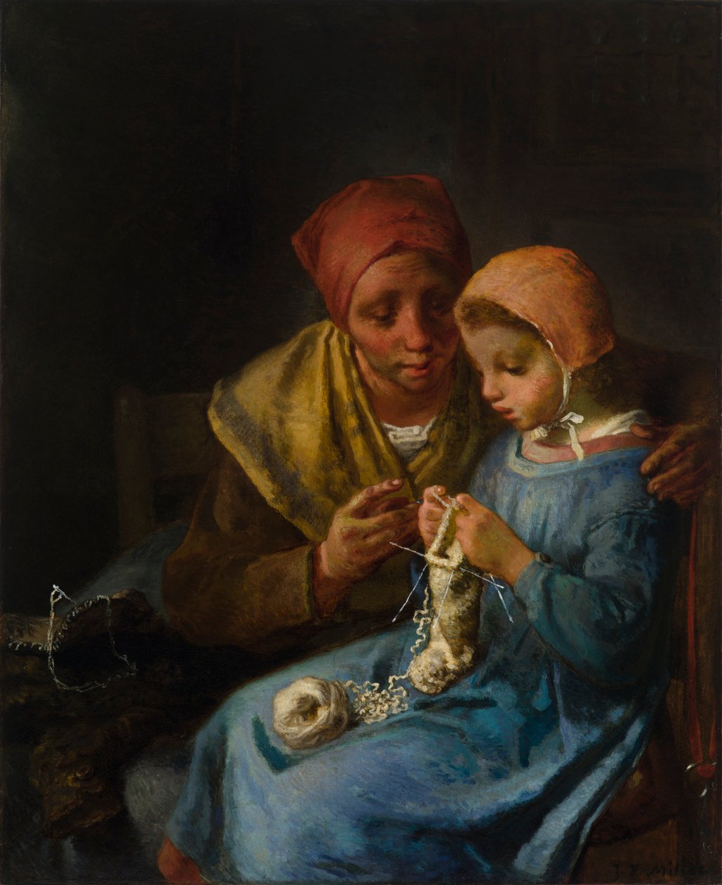 Sticklektionen av Jean-Francois Millet