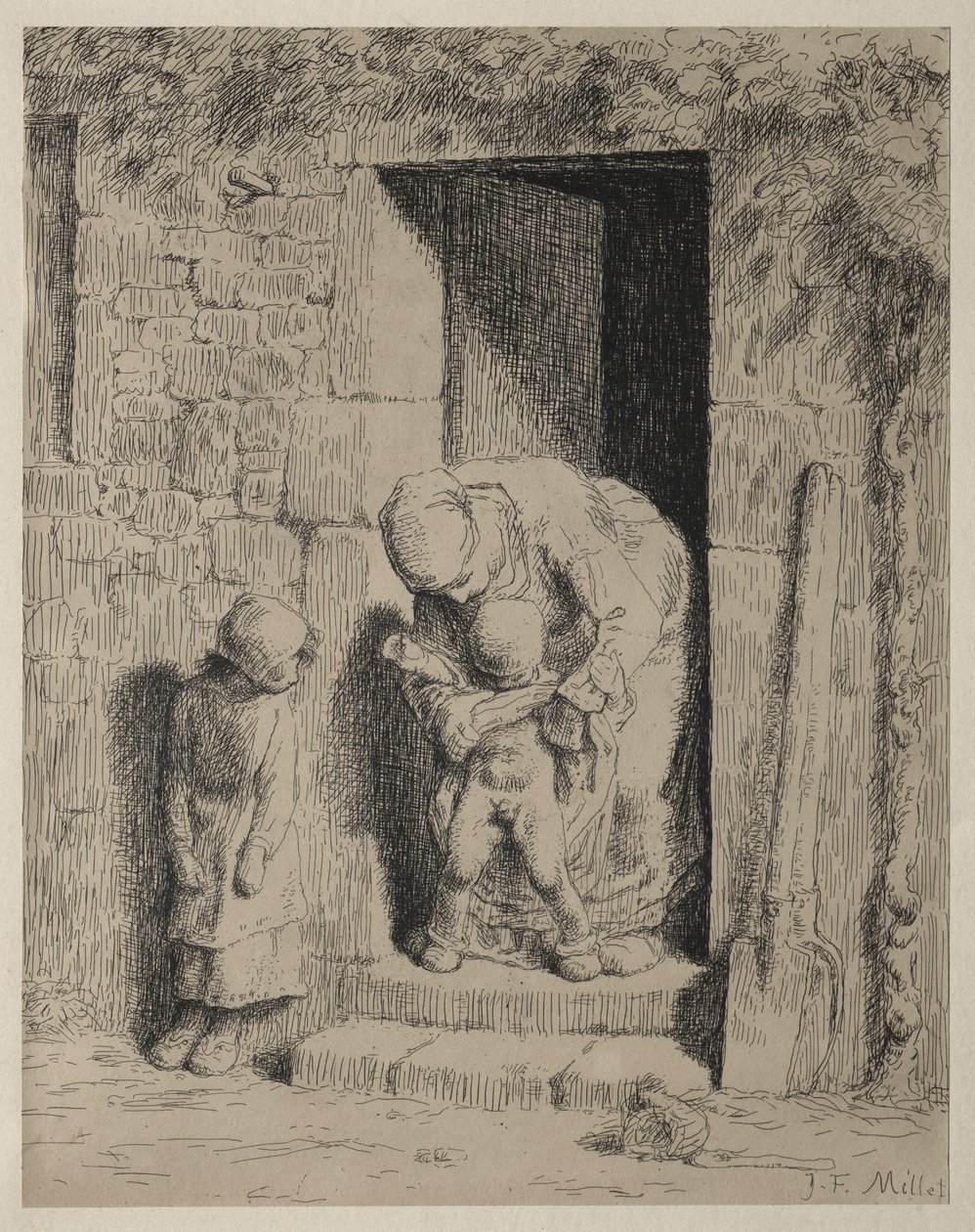 Moderns försiktighetsåtgärd av Jean-Francois Millet
