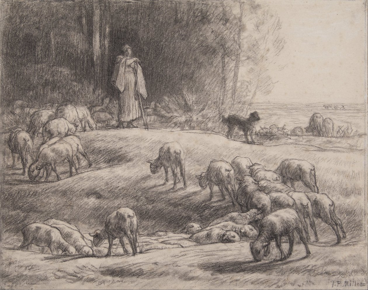Herden av Jean-Francois Millet