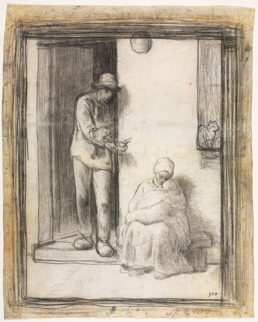 Det sjuka barnet av Jean-Francois Millet