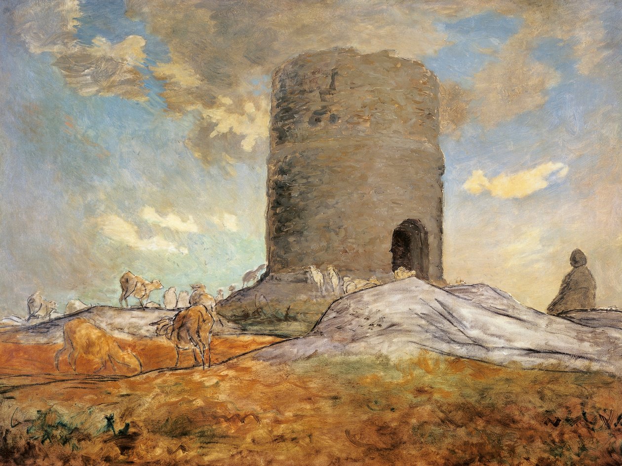 Chailly-tornet i Barbizon, av Jean-Jean-Francois Millet (1814-1875). av Jean Francois Millet