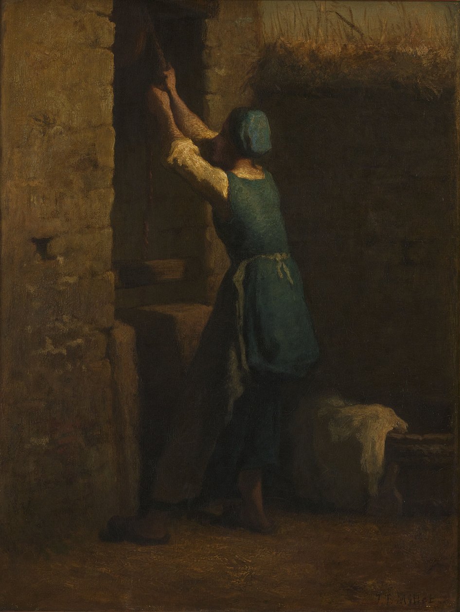 Kvinna vid brunnen av Jean-Francois Millet