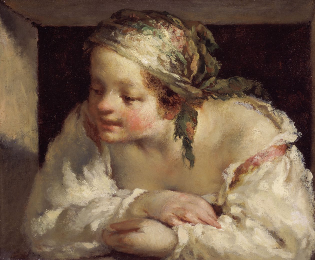 Ung kvinna av Jean-Francois Millet