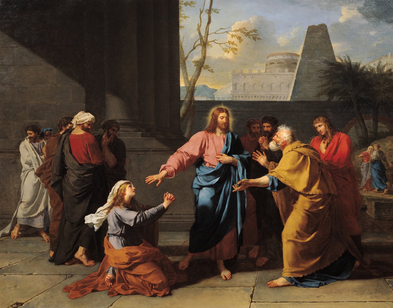 Kristus och den kanaaneiska kvinnan, 1783-84 av Jean-Germain Drouais
