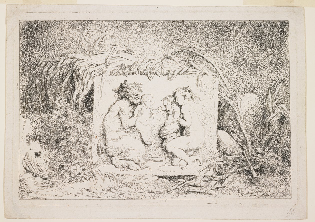 Satyrens familj, 1763 av Jean Honore Fragonard