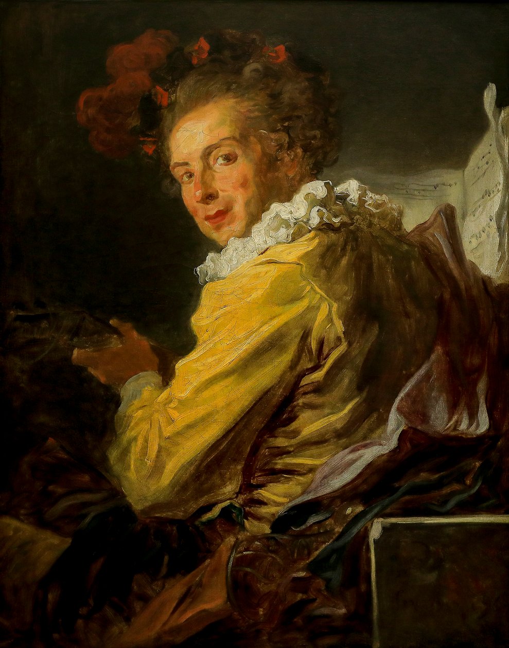 Fantasifigur. Porträtt av Monsieyr de La Bretèche av Jean Honore Fragonard
