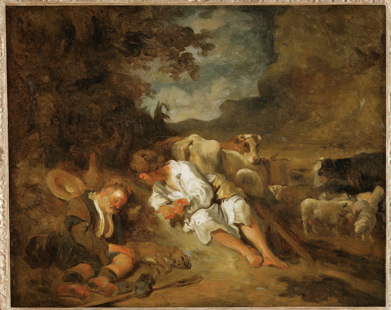 Mercury och Argos... av Jean-Honore Fragonard