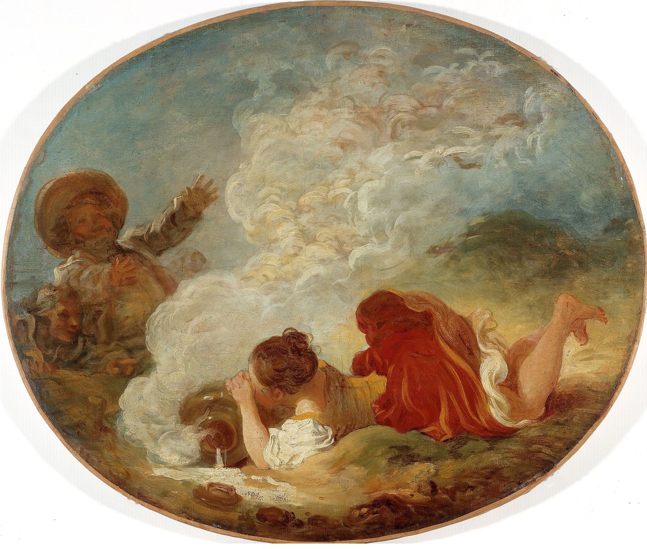 Perrette und der Milchtopf av Jean-Honore Fragonard