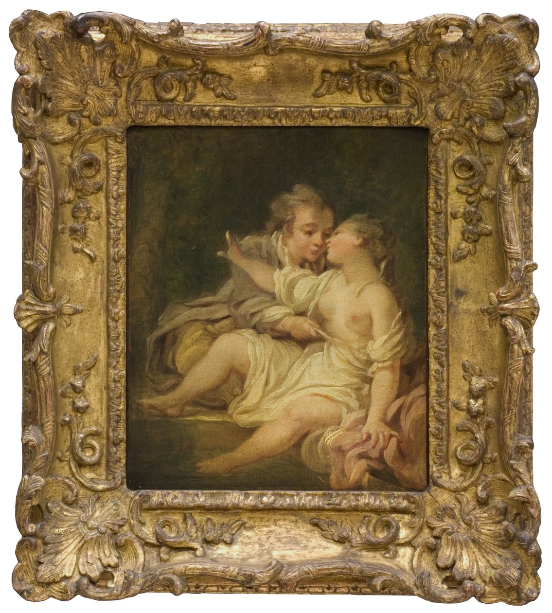 Överraskad i badet av Jean-Honore Fragonard