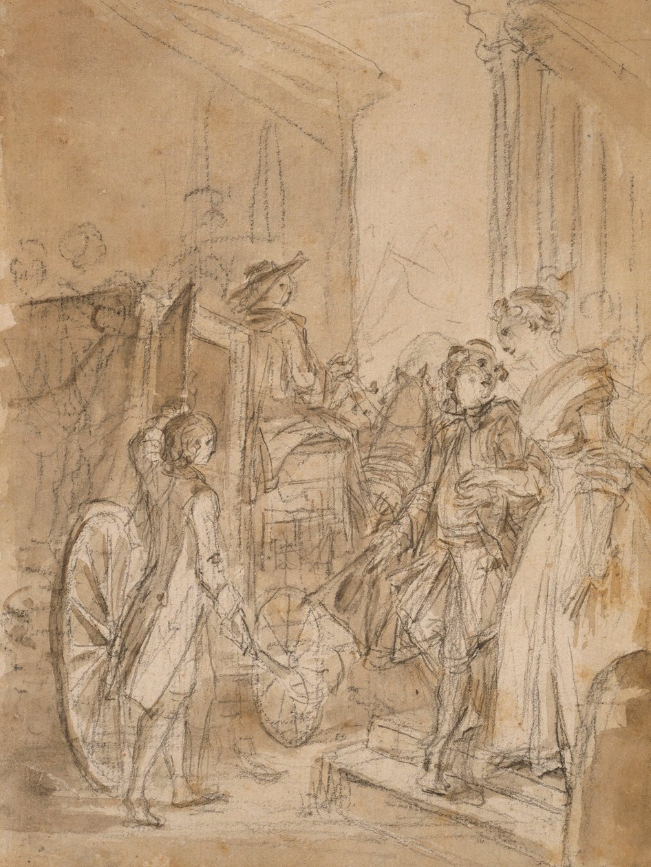 Avresan med buss av Jean-Honore Fragonard