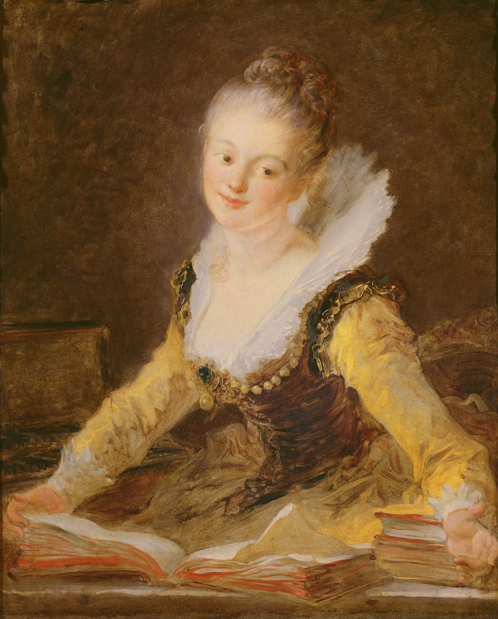 The Study, or The Song, ca 1769 (olja på duk) av Jean Honore Fragonard