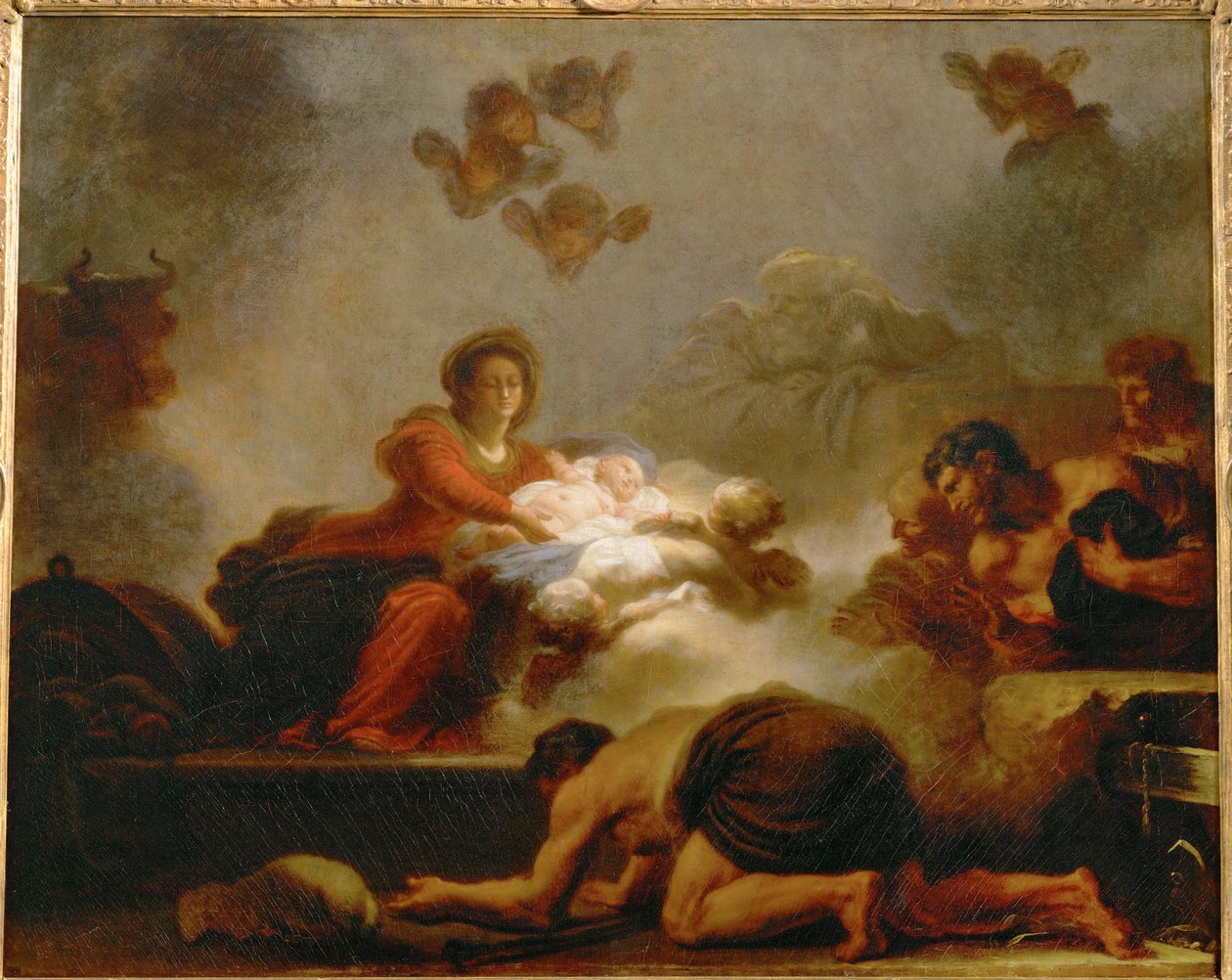 Herdarnas tillbedjan ... av Jean Honore Fragonard