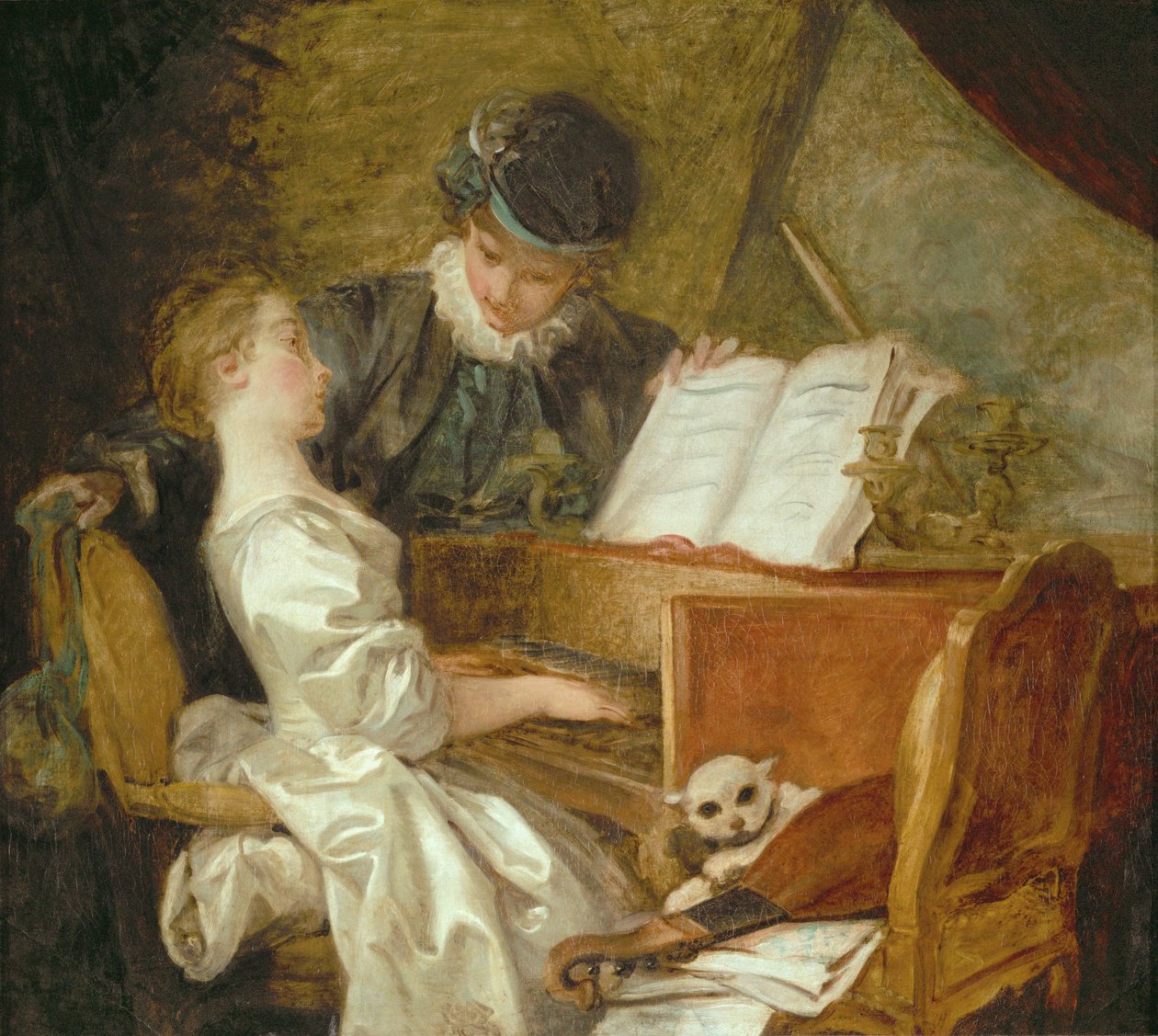 Musiklektionen ... av Jean Honore Fragonard