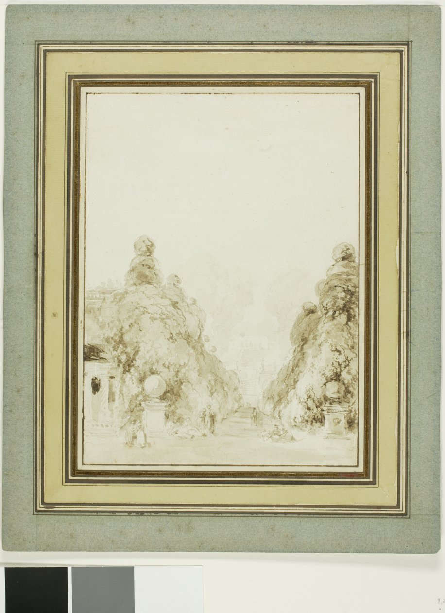 Utsikt över parken i Saint-Cloud av Jean-Honore Fragonard