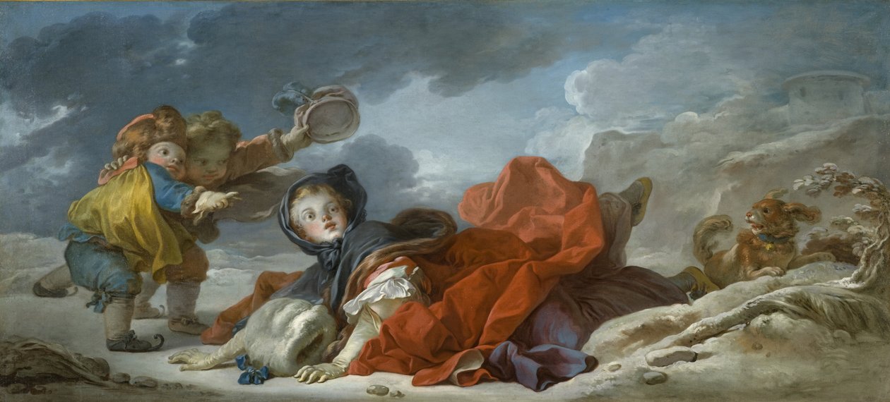 Winter av Jean-Honore Fragonard