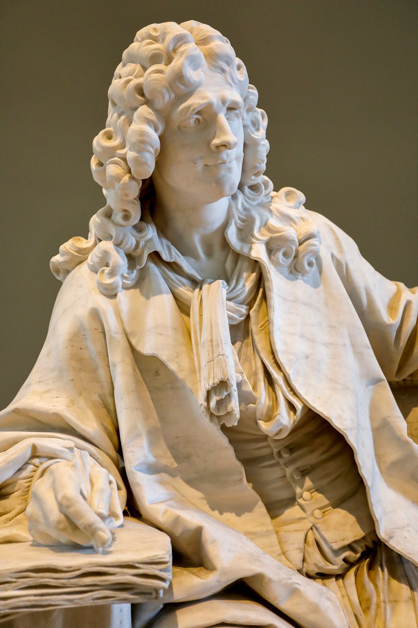 Jean Baptiste Poquelin känd som Moliere av Jean Jacques Caffieri