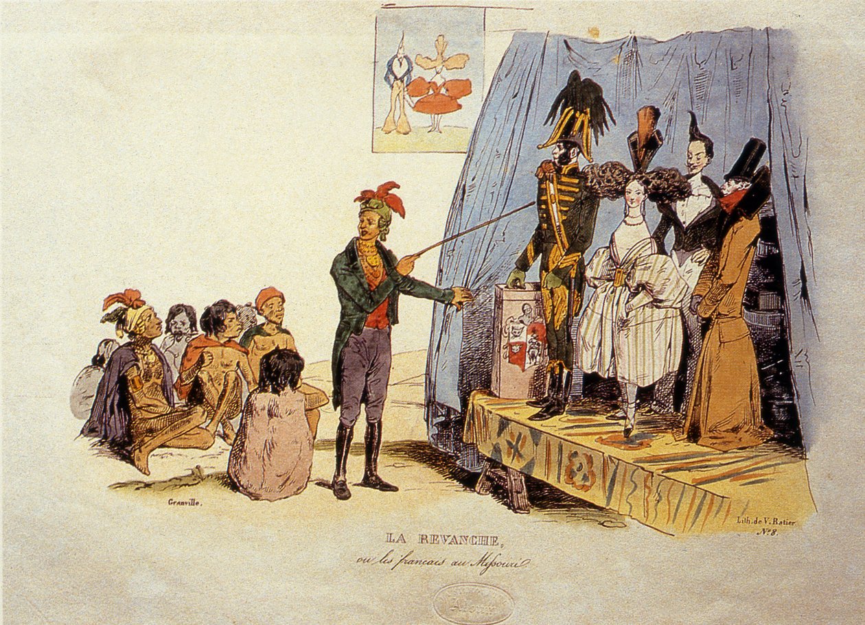 Revenge or the French in Missouri, 1829 av Jean Jacques Granville