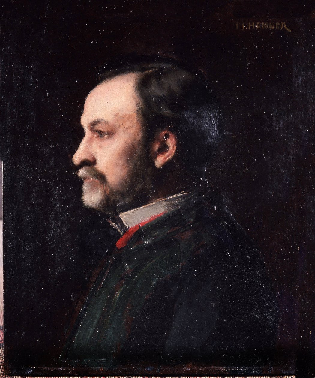 Porträtt av Louis Pasteur (1822-1895), fransk kemist och biolog, - av Henner, Museum of Institut Pasteur. av Jean Jacques Henner