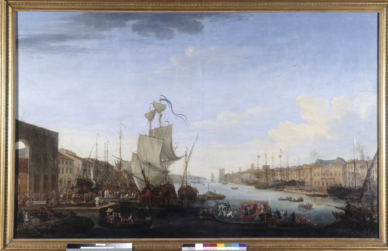 Ombordstigning på Marechal de Richelieu-expeditionen till Menorca av Jean Joseph Kapeller