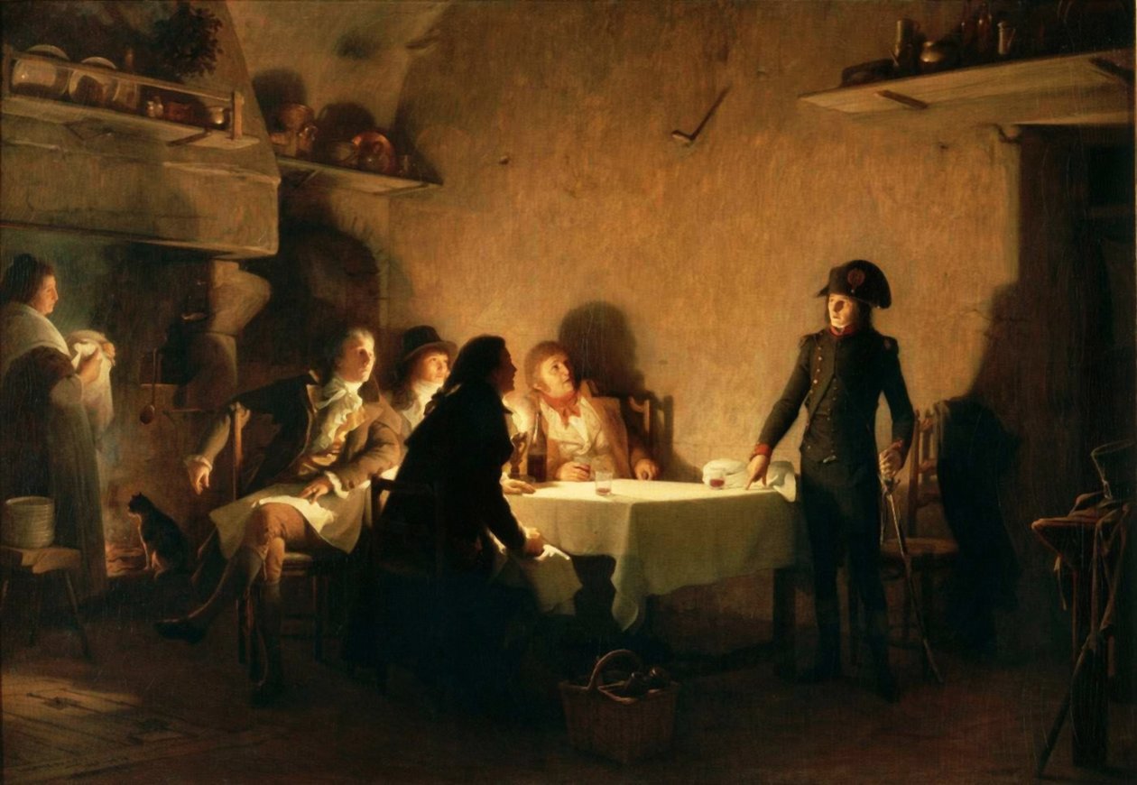 Le souper de Beaucaire, 28 juillet 1793nEnglish: The supper of Beaucaire, 28 July 1793.n av Jean Jules Antoine Lecomte du Nouy