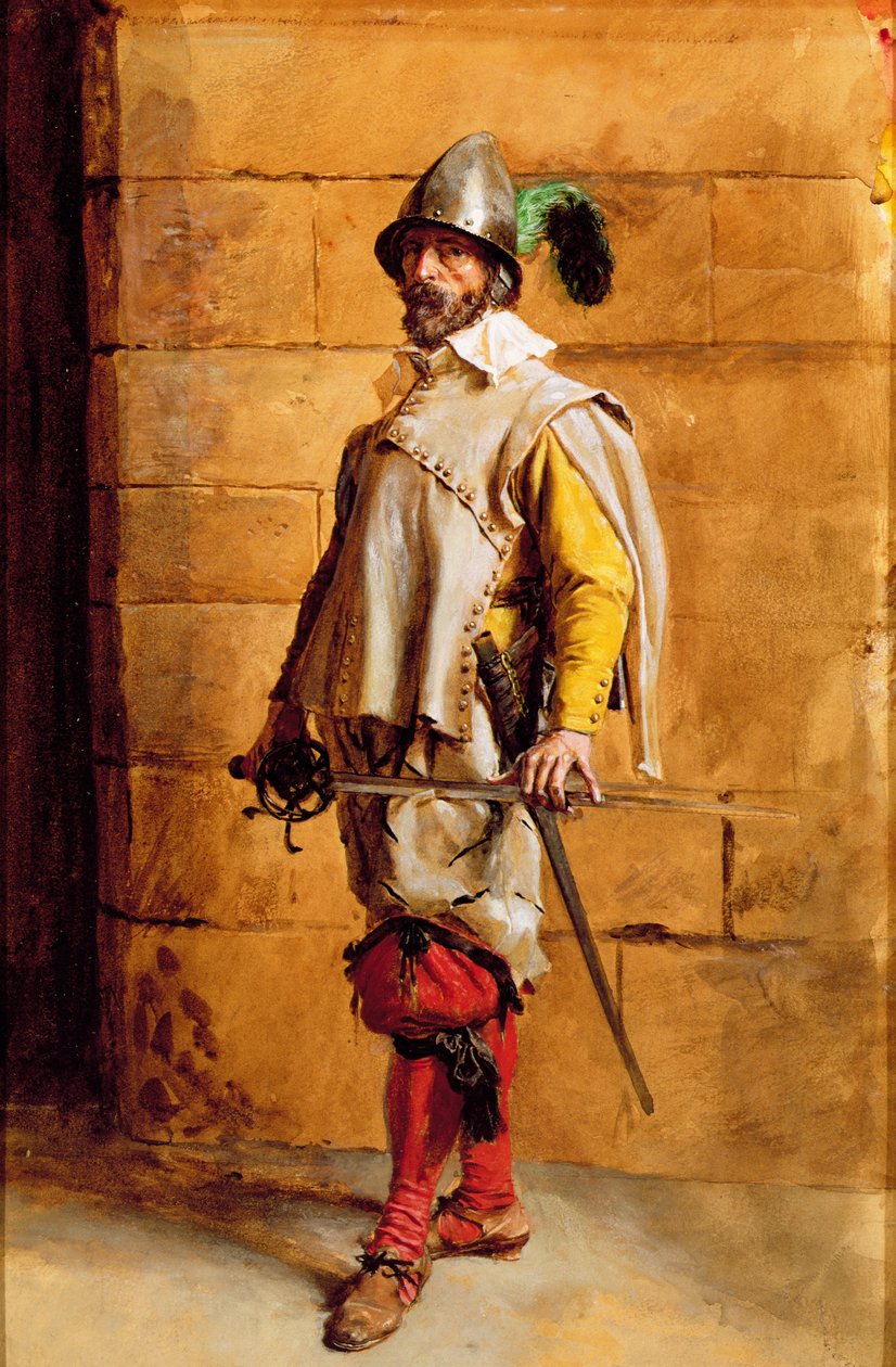 Kavaljeren, porträtt av konstnären, 1872 av Jean Louis Ernest Meissonier