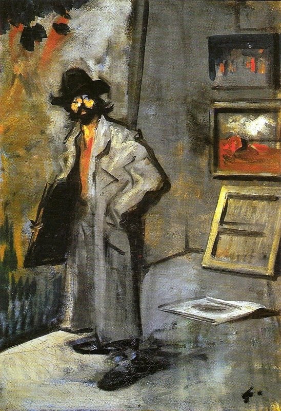 Painter with a folder av Jean Louis Forain