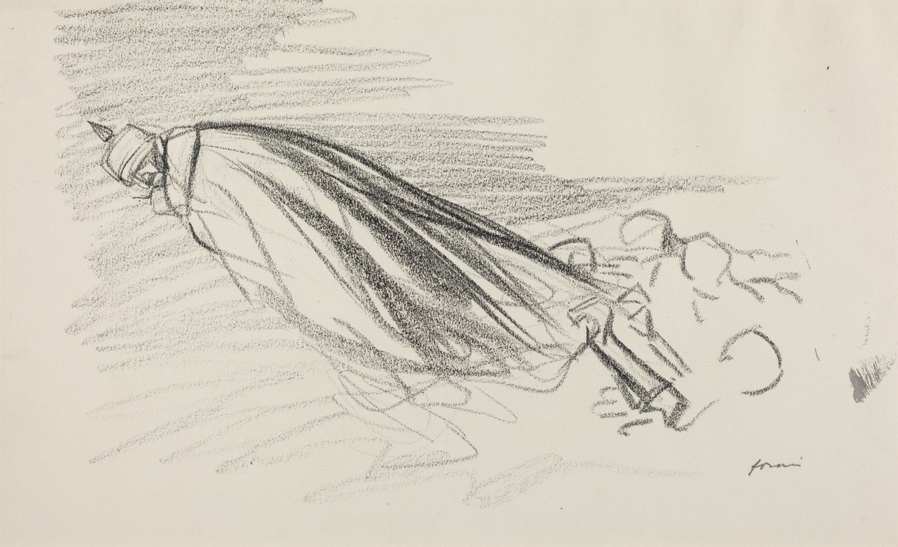 De från den första timmen. Sire! var är vi med det friska och glada kriget, ca 1914-1919 (blyerts på papper) av Jean-Louis & Caran D