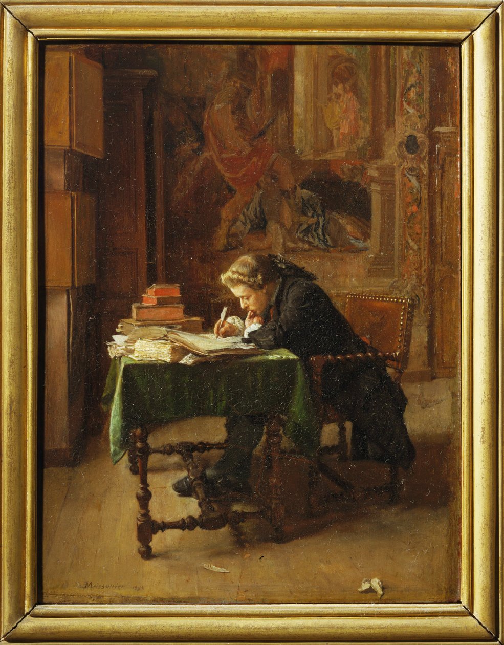 Jeune homme travaillant - Ung man som arbetar ... av Jean Louis Ernest Meissonier