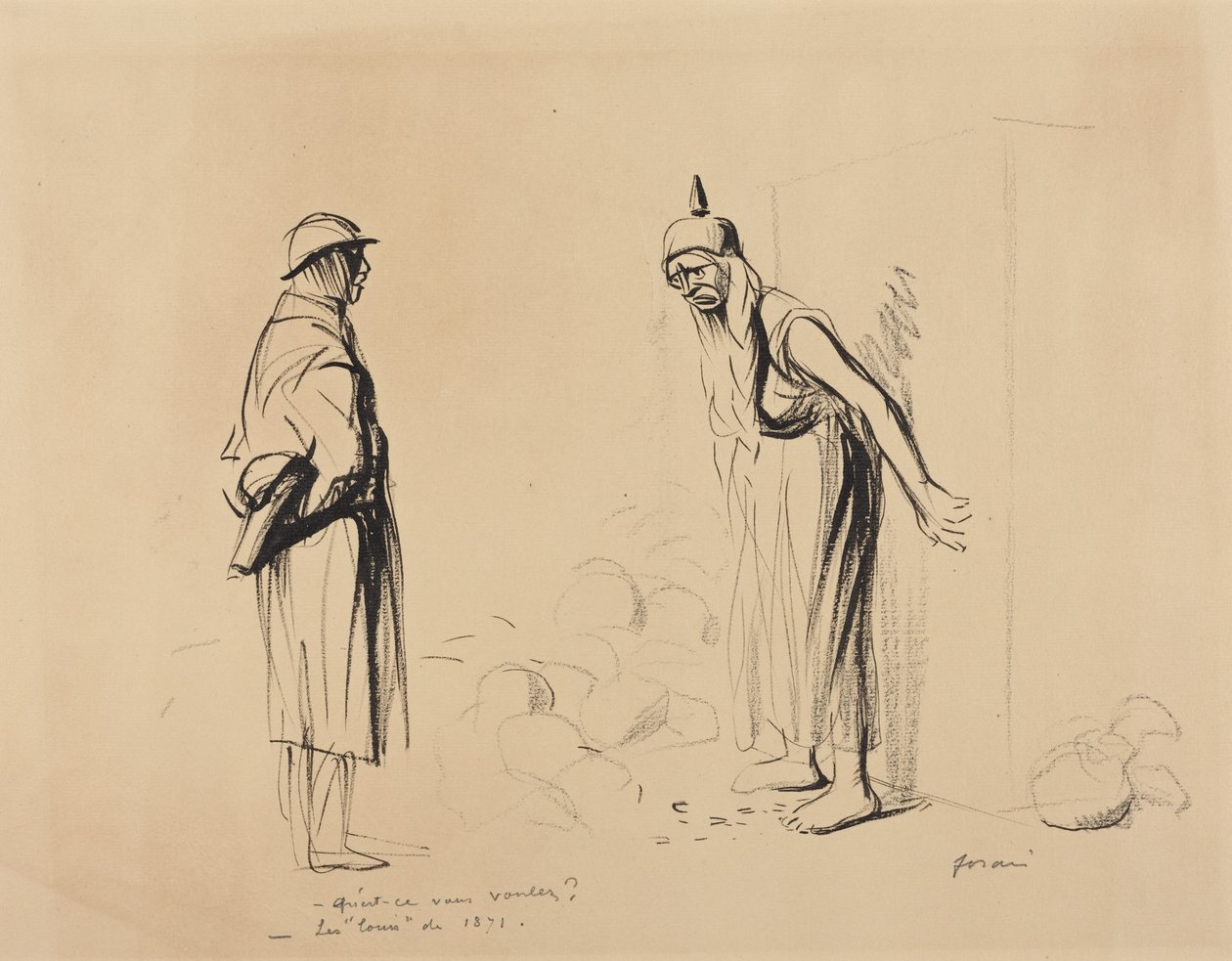 ”Vad vill ni?” - ”‘Louis’ från 1871” av Jean-Louis Forain