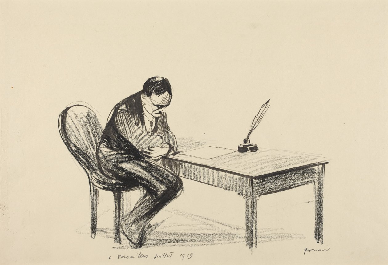 I Versailles, juli 1919 av Jean-Louis Forain