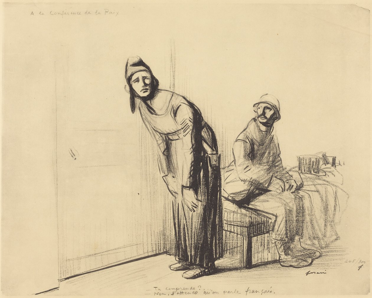 Vid fredskonferensen av Jean-Louis Forain