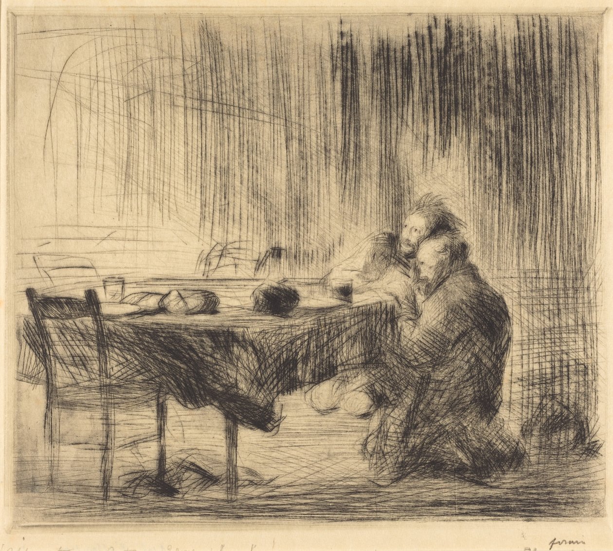 Efter uppenbarelsen (2:a bilden) (After the Vision) (second plate) av Jean-Louis Forain