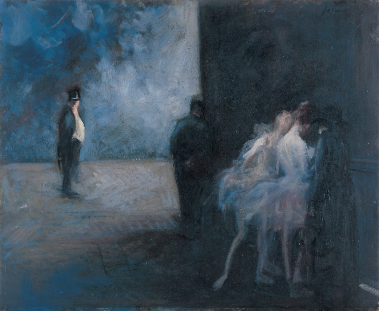 Backstage – Symfoni i blått av Jean-Louis Forain