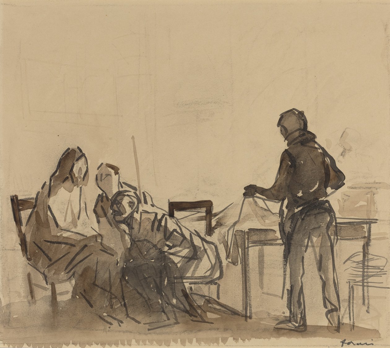 Före julen i Emmaus av Jean-Louis Forain