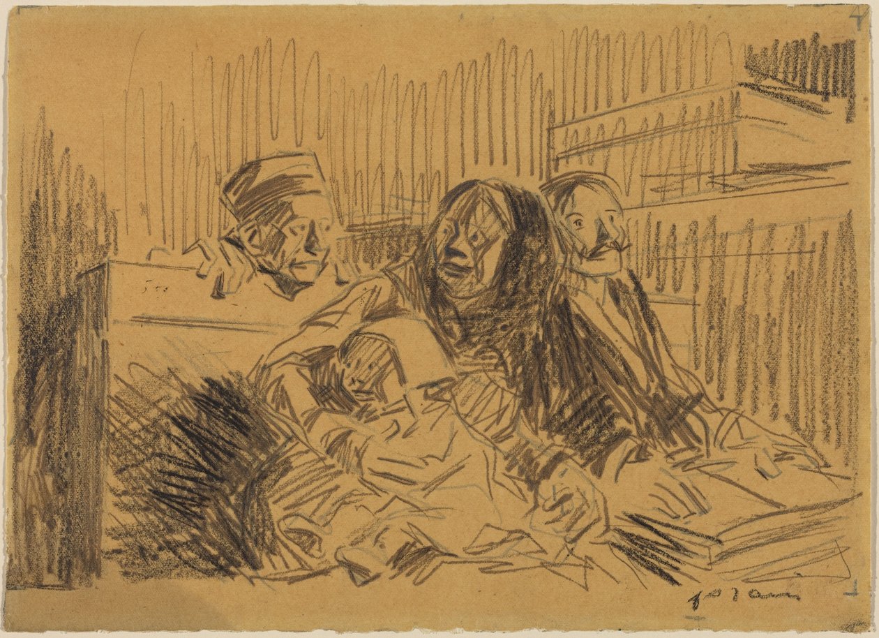 Verteidiger und Angeklagter av Jean-Louis Forain