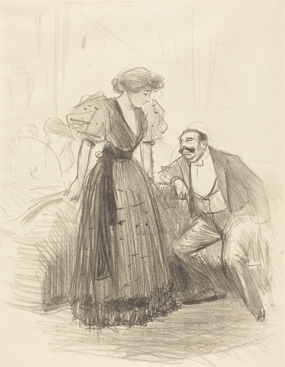 På en kvällsfest av Jean-Louis Forain