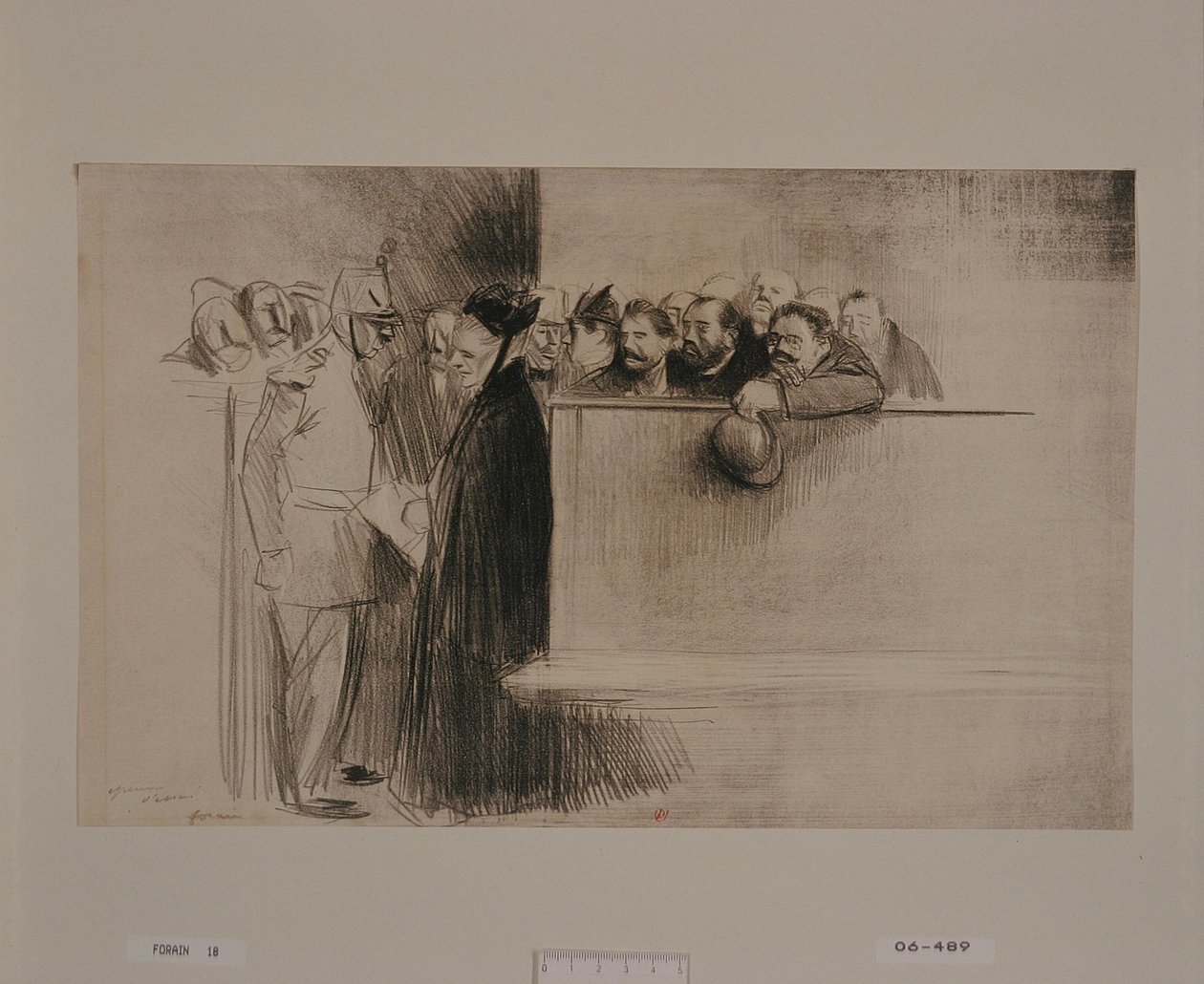 Audiensen (3:e tavlan) av Jean-Louis Forain