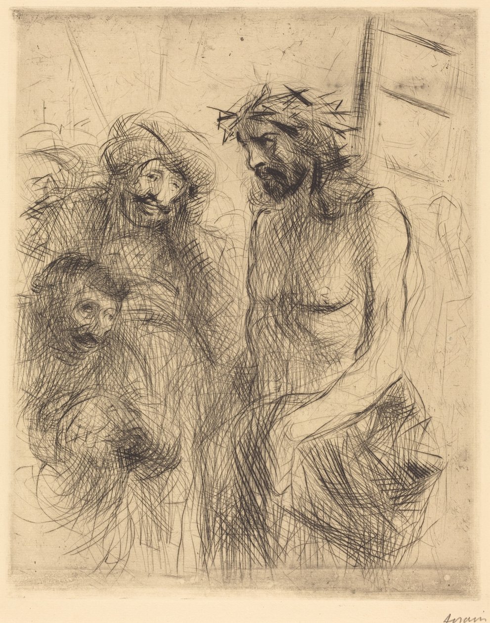 Le Christ aux outrages (Kristus utsätts för hån) av Jean-Louis Forain