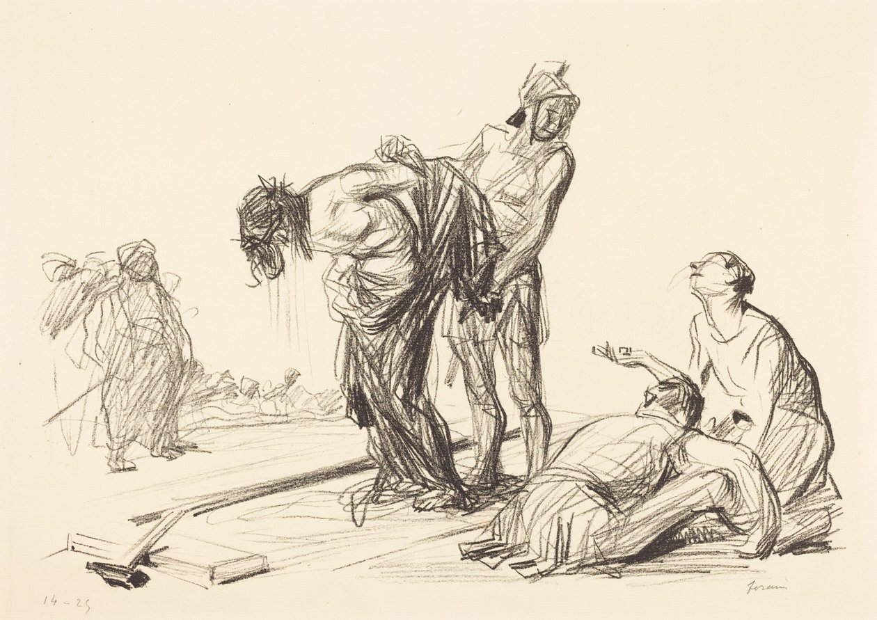 Kristus utan kläder (Christ Stripped of His Clothes) av Jean-Louis Forain