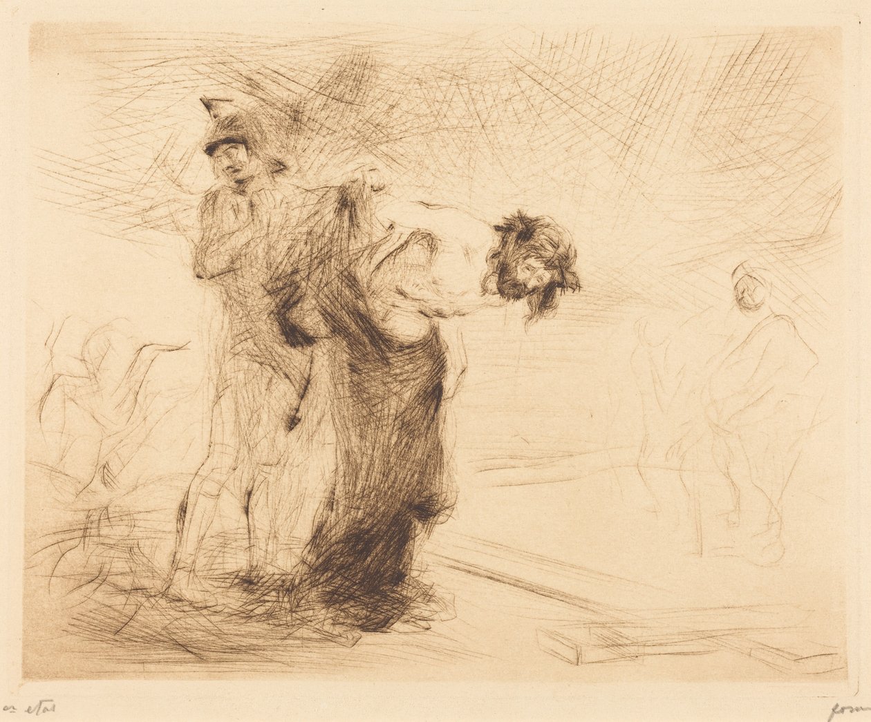 Kristus utan kläder (Christ Stripped of His Clothes) av Jean-Louis Forain
