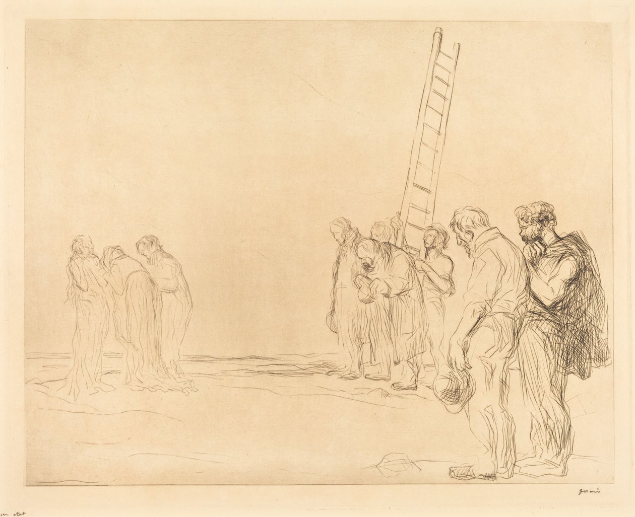 Golgata (andra planschen) av Jean-Louis Forain