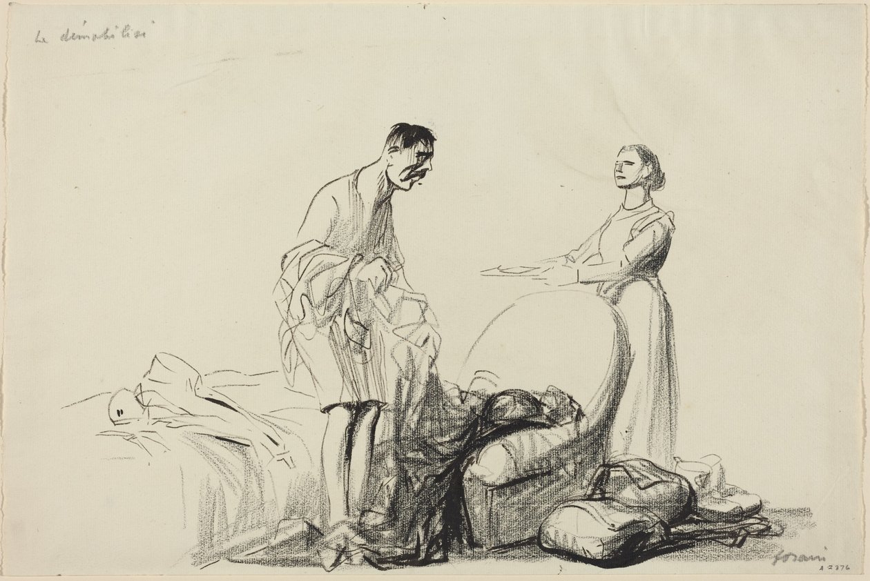 Den demobiliserade soldaten av Jean-Louis Forain