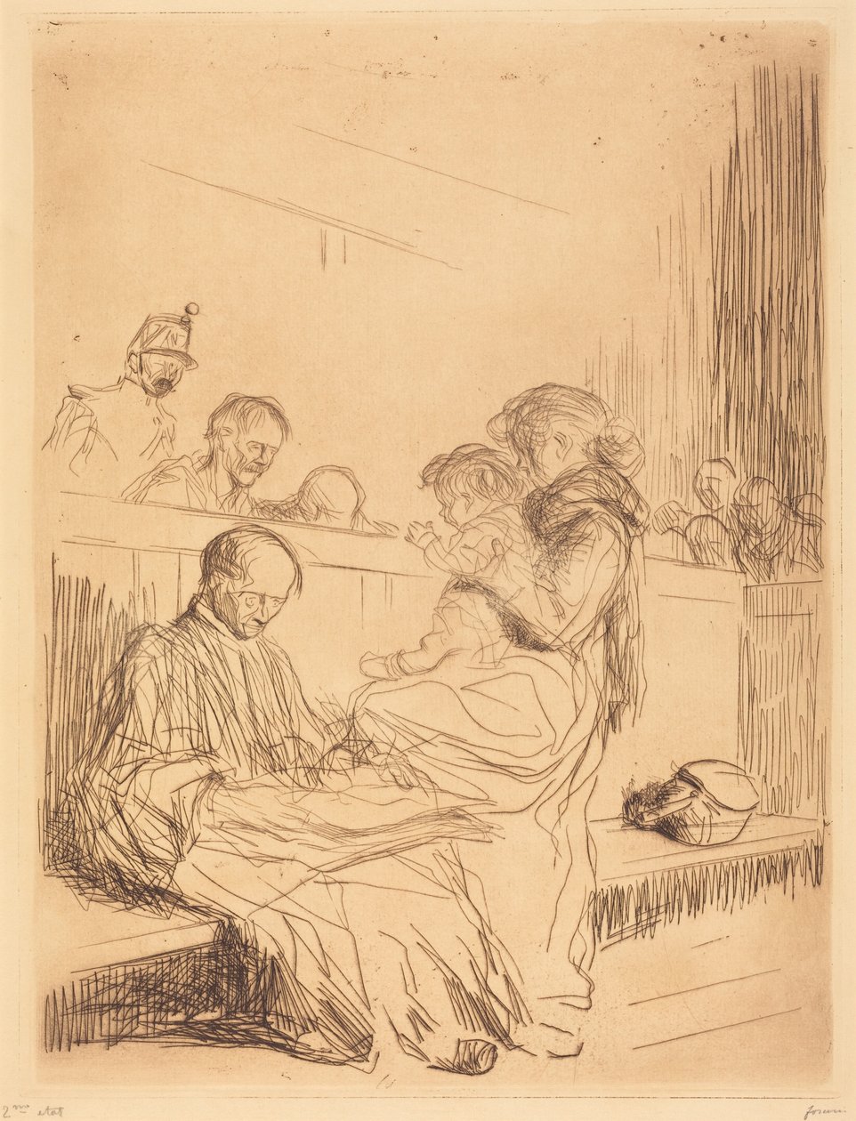 Den åtalade och barnet av Jean-Louis Forain