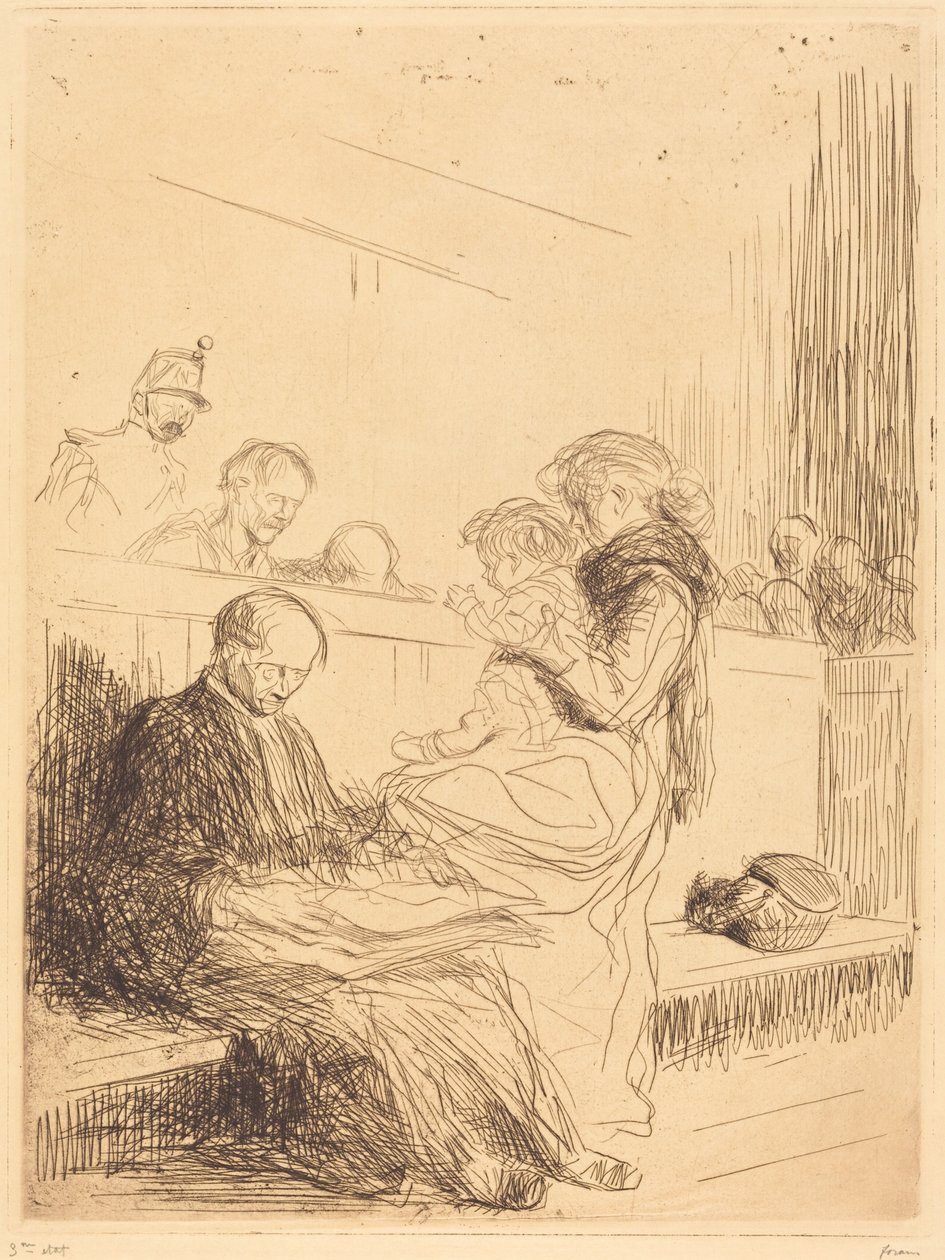 Den åtalade och barnet av Jean-Louis Forain