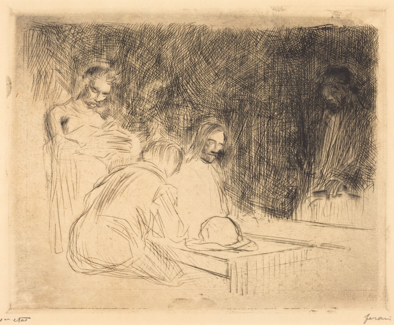 Måltiden i Emmaus (tredje planschen) av Jean-Louis Forain