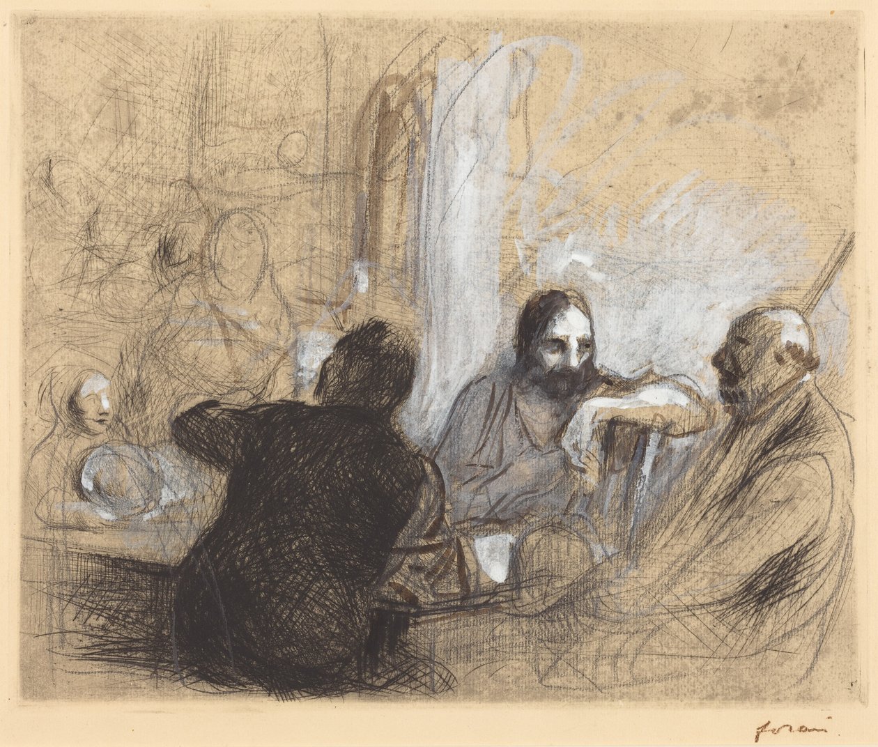 Pilgrimer från Emmaus av Jean-Louis Forain