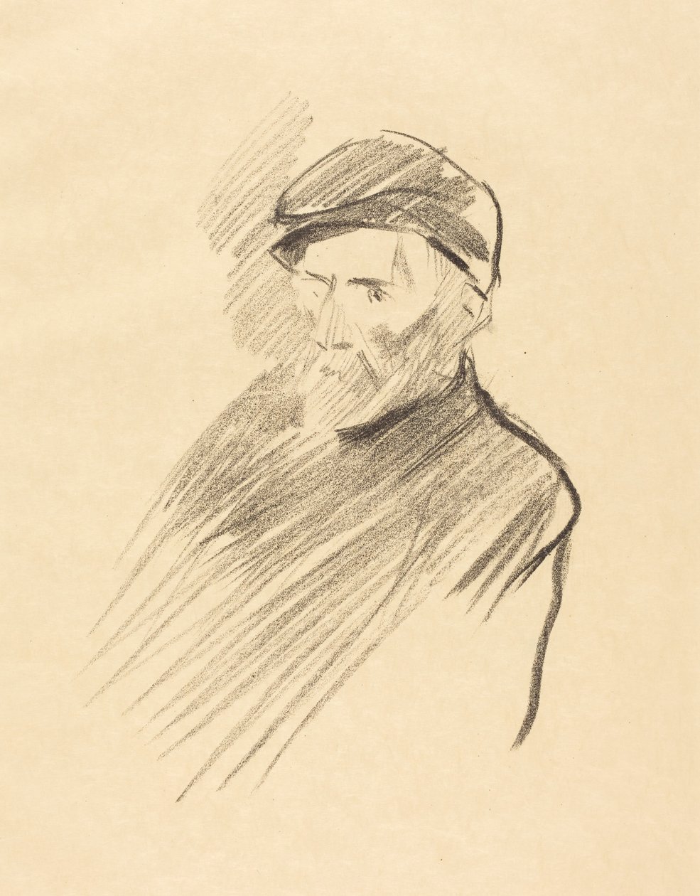 Porträtt av Renoir (första planschen) av Jean-Louis Forain