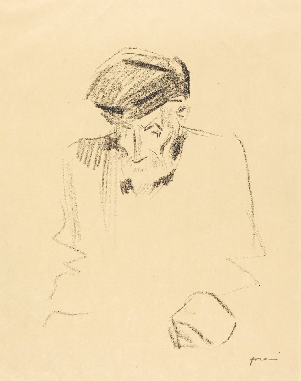Porträtt av Renoir (andra planschen) av Jean-Louis Forain